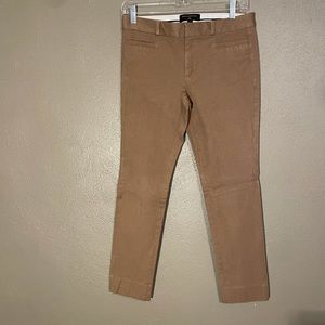 Banana republic camel/tan Sloan cropped pant